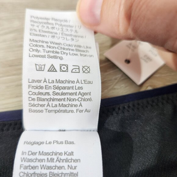 J. Crew Blue Ribbed High Rise Swim Bottom Style BE808 New With Tags Womens XXL - Picture 12 of 16